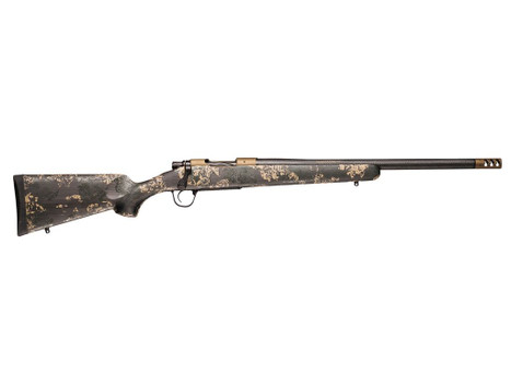 Christensen Arms 8010618700 Ridgeline FFT 243 Win 4+1 20" Carbon Fiber/Threaded Barrel, Burnt Bronze Cerakote, Green with Black/Tan Accents Stock