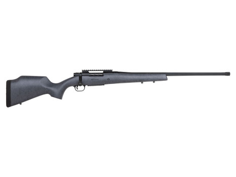 Mossberg 28104 Patriot Long Range Hunter 6.5 PRC Caliber with 4+1 Capacity, 24" Threaded/Fluted Barrel, Matte Blued Metal Finish & Sniper Gray Fixed Monte Carlo Stock Right Hand (Full Size)