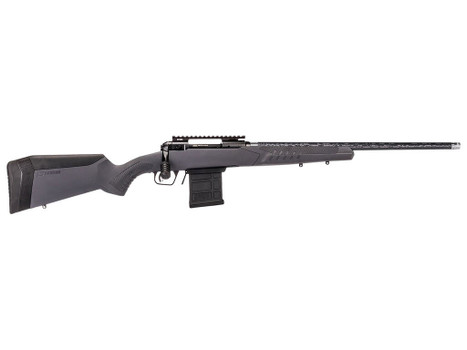 Savage Arms 57940 110 Carbon Tactical Full Size 6.5 PRC 5+1 24" Carbon Fiber Threaded Barrel. Matte Black Picatinny Rail Carbon Steel Receiver. Adj AccuStock Gray Synthetic Stock, Right Hand