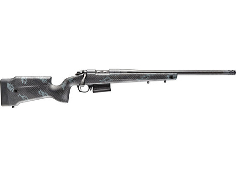 Bergara Rifles B14S751CF B-14 Crest 308 Win 5+1 20" Sniper Gray Cerakote #5 Contour Threaded Barrel, Sniper Gray Cerakote Steel Receiver, Black & Gray Sponge Fixed Carbon Fiber Stock