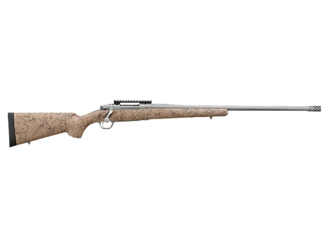 Ruger 57152 Hawkeye FTW Hunter Full Size 6.5 Creedmoor 4+1 Matte Stainless Steel Threaded Barrel, Picatinny Rail Stainless Steel Receiver, Speckled Tan/Black HS Precision Synthetic Stock