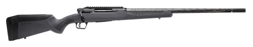 Savage Arms 57898 Impulse Mountain Hunter 270 Win 4+1 22" Carbon Fiber Threaded Barrel, Black Aluminum Receiver w/Picatinny Rail, Gray AccuStock Synthetic Stock, Ambidextrous                          