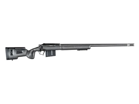 Christensen Arms 8010500300 TFM Long Range Full Size 338 Lapua Mag 3+1, 27" Carbon Fiber Target Steel Barrel, Black Nitride Aluminum Receiver, Natural Carbon Fiber Fixed Long Range Stock