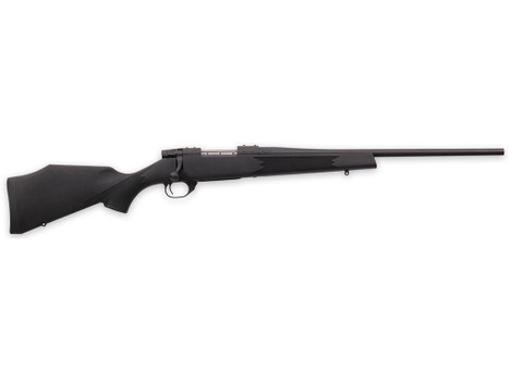 Weatherby VYT222RR0T Vanguard Synthetic Compact 22-250 Rem 5+1 20" Matte Blued #1 Threaded Barrel, Matte Blued Drilled & Tapped Steel Receiver, Black Adjustable Synthetic Stock