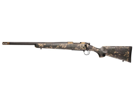 Christensen Arms 8010620800 Ridgeline FFT 6.5 PRC 3+1 20" Carbon Fiber/Threaded Barrel, Burnt Bronze Cerakote, Green with Black/Tan Accents Stock, Left Hand