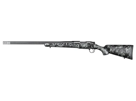 Christensen Arms 8010618400 Ridgeline FFT 300 PRC 3+1 22" Carbon Fiber/Threaded Barrel, Stainless Steel, Black with Gray Accents Stock, Left Hand