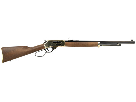 Henry H010BG Side Gate 45-70 Gov 4+1 22" Blued Octagon Barrel, Polished Brass Hardened Rec, American Walnut Stock Furniture, Large Loop Lever, Adj. Sight