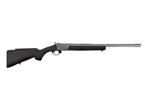 Traditions CR361130T Outfitter G3 360 Buckhammer 22" Tungsten Cerakote Chrome Lined Steel/ Target Crown Barrel, Tungsten Cerakote Drilled & Tapped Receiver, Adj Cheek Piece & LOP Black Synthetic Stock