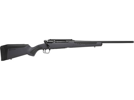 Savage Arms 57910 Impulse Driven Hunter 300 Win Mag 3+1 20" Matte Black Threaded Barrel, Matte Black Carbon Steel Receiver w/Picatinny Rail, Gray AccuStock Synthetic Stock, Ambidextrous