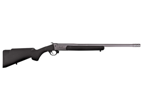 Traditions CR451130T Outfitter G3 Full Size 450 Bushmaster 1rd 22" Stainless Cerakote Fluted Threaded Barrel, Drilled & Tapped Steel Receiver, Fixed Black Synthetic Stock, Right Hand