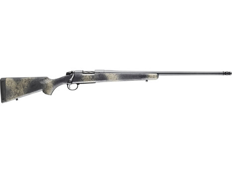 Bergara Rifles B14S521 B-14 Wilderness Ridge 308 Win 4+1 20" Threaded, Sniper Gray Cerakote Barrel/Rec, SoftTouch Woodland Camo Synthetic Stock, Omni Muzzle Brake