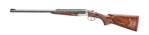 Rizzini USA 7001416 Rhino Express  Full Size 416 Rigby 2rd 23" Gloss Blued Steel Barrel, Coin Anodized Silver Engraved Steel Receiver, Oiled Turkish Walnut Fixed w/Pistol Grip Wood Stock, Ambidextrous
