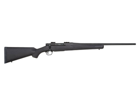 Mossberg 27851 Patriot Full Size 7mm-08 Rem 4+1 22" Matte Blued Fluted Barrel, Drilled & Tapped Matte Blued Stainless Steel Receiver, Black Fixed Synthetic Stock, Right Hand