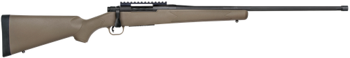 Mossberg 28090 Patriot Predator Full Size 6.5 PRC 4+1 24" Matte Blued Fluted Threaded Barrel, Matte Blued Stainless Steel Receiver w/Picatinny Rail, Flat Dark Earth Fixed Synthetic Stock, Right Hand  