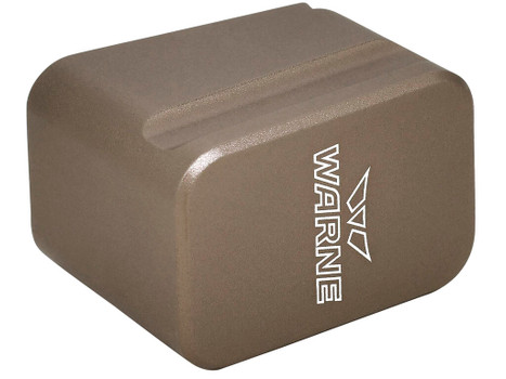Warne 3113 Magazine Extension made of 6061-T6 Aluminum with Hardcoat Anodized Flat Dark Earth Finish for Glock 17, 22 Magazines (Adds 5rds 9mm Luger, 4rds 40 S&W)