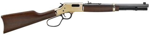 Henry H006MR41 Big Boy Carbine Full Size 41 Rem Mag 7+1 16.50" Blued Octagon Barrel, Brass Polished Brass Receiver, American Walnut Wood Stock Right Hand                                               