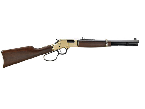 Henry H006MR41 Big Boy Carbine Full Size 41 Rem Mag 7+1 16.50" Blued Octagon Barrel, Brass Polished Brass Receiver, American Walnut Wood Stock Right Hand