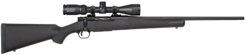 Mossberg 28001 Patriot  6.5 Creedmoor Caliber with 5+1 Capacity, 22" Fluted Barrel, Matte Blued Metal Finish & Black Synthetic Stock Right Hand (Full Size) Includes Vortex Crossfire II 3-9x40mm Scope 