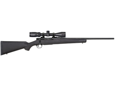 Mossberg 28001 Patriot 6.5 Creedmoor Caliber with 5+1 Capacity, 22" Fluted Barrel, Matte Blued Metal Finish & Black Synthetic Stock Right Hand (Full Size) Includes Vortex Crossfire II 3-9x40mm Scope