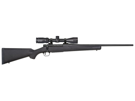Mossberg 27934 Patriot 270 Win Caliber with 5+1 Capacity, 22" Fluted Barrel, Matte Blued Metal Finish & Black Synthetic Stokc Right Hand (Full Size) Includes Vortex Crossfire II 3-9x40mm Scope