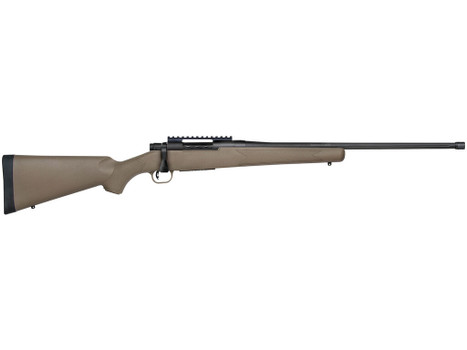 Mossberg 27873 Patriot Predator 243 Win Caliber with 5+1 Capacity, 22" Threaded/Fluted Barrel, Matte Blued Metal Finish & Flat Dark Earth Synthetic Stock Right Hand (Full Size)