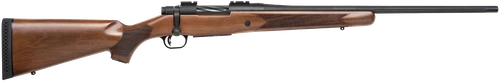 Mossberg 27835 Patriot  243 Win 5+1 22" Matte Blued Fluted Barrel, Drilled & Tapped Matte Blued Stainless Steel Receiver, Walnut Fixed Stock, Right Hand                                                