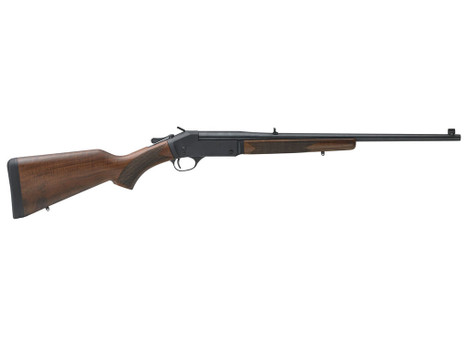 Henry H01544 Single Shot 44 Rem Mag Caliber with 1rd Capacity, 22" Barrel, Overall Blued Metal Finish & American Walnut Stock, Right Hand (Full Size)