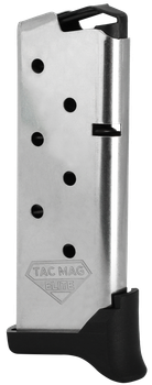 Kimber Mfg, Inc 1200930A Micro 9 Tac-Mag 7rd Extended 9mm Luger Silver Steel                                                                                                                            