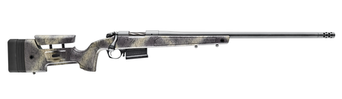 Bergara Rifles B14LM368 B-14 Wilderness HMR 300 PRC 5+1 26" Threaded, Sniper Gray Cerakote Barrel/Rec, Adj. SoftTouch Woodland Camo Stock with Mini-Chassis, Omni Muzzle Brake                          
