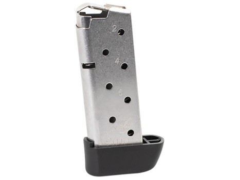 Kimber Mfg, Inc 1200845A Micro 9 7rd Extended 9mm Luger Silver Stainless Steel