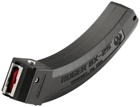 Ruger 90361 BX-25  25rd Magazine Fits Ruger 10/22/SR/77/Charger 22LR Black                                                                                                                              