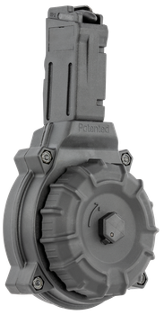 ProMag DRMA21 Standard  50rd Drum 9mm Luger Fits Sig MPX Black DuPont Zytel Polymer                                                                                                                     