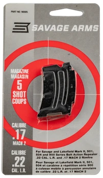 Savage Arms 90005 MKII  5rd 22 LR/17 Mach 2 Blued Steel                                                                                                                                                 