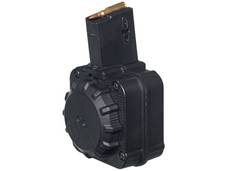 ProMag DRMA8 Standard 65rd Drum 5.56x45mm Fits AR-15 Black DuPont Zytel Polymer