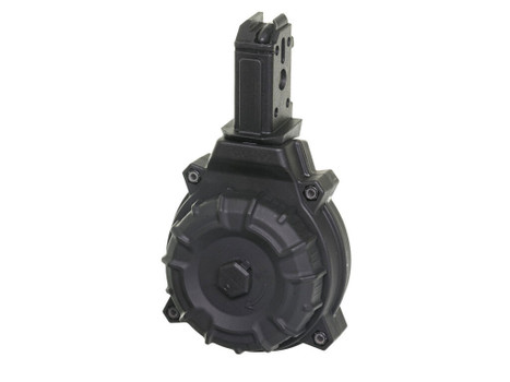 ProMag DRMA22 Standard 50rd Drum 9mm Luger Fits CZ Scorpion Black DuPont Zytel Polymer