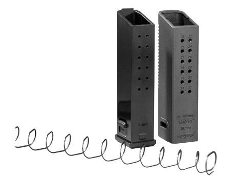 Kriss USA KVAMX2K10BL00 Mag-Ex2 Extension Kit Extended 10mm Auto 33rd Compatible w/Glock 20/40 Gen3-5 15rd Mag Black Polymer