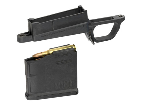 Magpul MAG489-BLK Bolt Action Mag Well Hunter 700L Stock Made of Polymer w/ Black Finish Includes PMAG5 AC Magazine