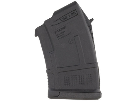 Magpul MAG657BLK PMAG MOE 10rd 7.62x39mm For AK-Platform/AKM Black Polymer