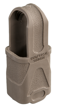 Magpul MAG003-FDE Original Magpul  Made of Rubber w/ Flat Dark Earth Finish for 9mm Subgun Mags/ 3 Per Pack                                                                                             