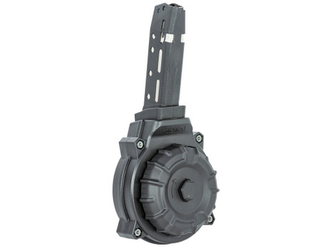 ProMag DRMA37 Standard 40rd Drum 45 ACP Compatible w/ Glock 30/21 Black DuPont Zytel Polymer