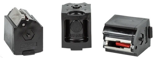 Ruger 90451 BX-1 Value Pack 10rd Magazine Fits Ruger 10/22/SR/American Rimfire/77/Charger 22LR Rotary Black 3 Pack                                                                                      