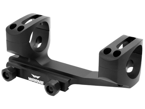 Warne XSKEL1TW X-SKEL Scope Mount/Ring Combo Black Anodized 1" 0 MOA