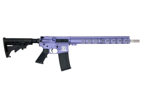 Great Lakes Firearms GL15223SSORC AR-15 223 Wylde 30+1 16" Black Nitride Threaded Barrel, Wild Orchid Cerakote Aluminum Receiver w/Picatinny Rail, M-LOK Handguard, Black Polymer Stock, Mil-Spec Grip