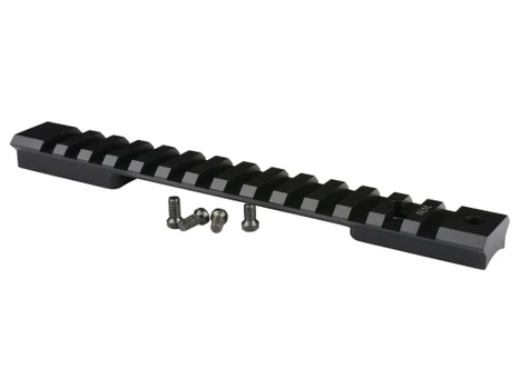 Warne 7672M Mountain Tech Tactical Rail Black Anodized Aluminum, Fits HS Precision/Bergara Premier/Remington 700 Long Action, 0 MOA