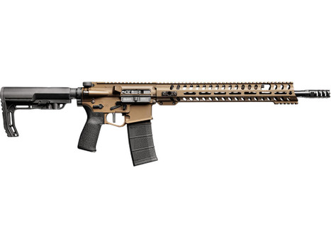 Patriot Ordnance Factory 02040 Renegade + 5.56x45mm NATO 30+1 13.75" Steel Threaded Barrel, Bronze Aluminum Receiver