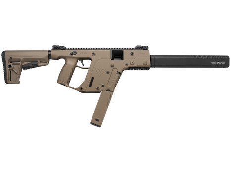 Kriss USA KV45CFD20 Vector CRB G2 45 ACP 30+1 16" Black Nitride Threaded Barrel, Flat Dark Earth Picatinny Rail Aluminum Receiver, FDE Synthetic 6 Position Stock & Polymer Grip