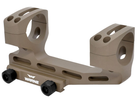 Warne LRSKEL34DE Skeletonized Scope Mount/Ring Combo Dark Earth Aluminum 34mm Tube MSR 20 MOA