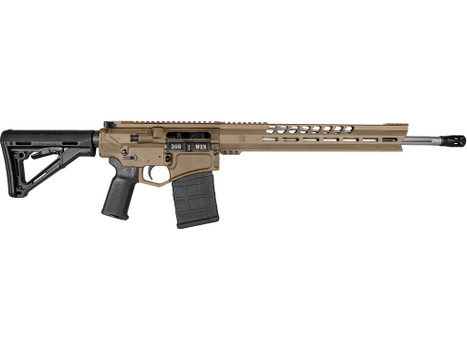Diamondback DB1032C061 DB10 308 Win 18" 20+1 Flat Dark Earth Adjustable Magpul CTR Stock Black Magpul MOE K2 Grip with Black Gold Lower 15" M-Lok