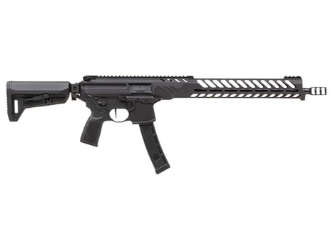 Sig Sauer RMPX16B935 MPX PCC 9mm Luger 35+1 16", Black, Slim M-Lok Handgaurd, Folding Magpul SL-K Stock, Three Chamber Comp, Timney Trigger, Ambi Controls