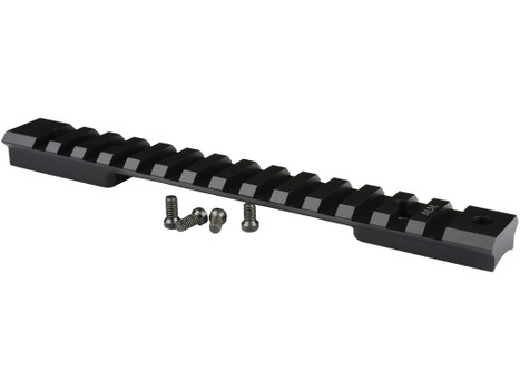 Warne 7676M Mountain Tech Tactical Rail Black Anodized Aluminum Winchester Model 70/Marlin XL-7 Long Action, 0 MOA